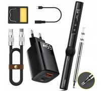 Fnirsi Hs-01 Smart Electric Soldering Iron Base Set + Power Supply + C2C Cable Black