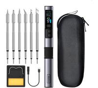 Fnirsi Hs-02A 6 Tips (B, C2, I, Js, K, Ku) Intelligent Soldering Iron