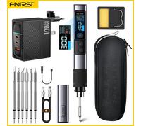Fnirsi Hs-02A Intelligent Soldering Iron 6 Tips 100W Pd Gan Fast Charger 250W C2C Pd Charging Cable