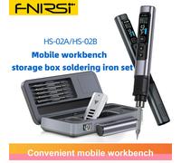 FNIRSI HS02 Original Smart Soldering Iron HS-02 Convenient and Fast Mobile Workbench Storage Box Soldering Iron Set HS-02A and GaN 65W