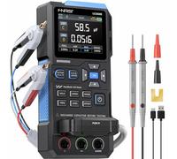 FNIRSI LC1020E 100kHz LCR Meter, 19,999 Counts Resistor Inductor Capacitor Tester, Auto Component Detect, Measures ESR/Q/D/θ/X, 2.8” Color TFT, Dual Parameter Display, Sorting & Open/Short Calibration