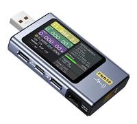 Fnirsi USB Tester Charge Detection -FNB58 Digital Voltmeter Ammeter USB Tester TYPE-C Fast Charge Detection Trigger Capacity Measurement Ripple Measurement(FNB58 with Bluetooth), YH-FNB58+BLUETOOTH