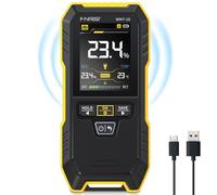 FNIRSI WMT-10 Rechargable Wood Moisture Meter, Pinless Moisture Meter for Wood, Wall, Firewood, Support Data Hold and Record, Flashlight, Humidity Detector for Lumber Concrete Building