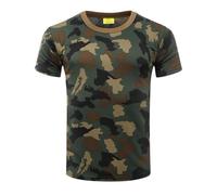 FNKDOR Men's Breathable Shirts Short Sleeved T Shirt Outdoor Exercise Fitness Quick Drying Sweat Physical Training Wear Mens Shirt Cotton Camouflage Gym Tops Athletic for Men(N,XXL)