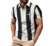 FNKDOR Men's T-Shirts Summer Casual Short Sleeve Button Down Lapel Graphic Color Ptint Tunic Tops Quick Dry Lightweight Plus Size Tee Polo Breathable Moisture Wicking Work Shirts(A1-Hot Pink,5XL)