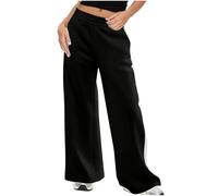 FNKDOR Sweat Pants for Women Workout Wide Leg Joggers Womens Casual Baggy Tracksuit Bottoms with Pockets Elastic Waist Loose Pants Fall Casual Basic Sweatpants Plus Size 8-22 (A1-Black, S)