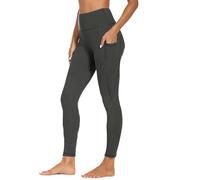 FNKDOR Women's Leggings for Women UK Butt Lifting Leggings with Pockets Women Compression Leggings Ladies High Waisted Tummy Control Gym Clothes for Women Soft Yoga Stretchy Pants(A2-Dark Gray,L)