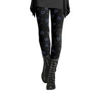FNKDOR Women's Valentines Day Tights with Hearts Red Heart Sexy Leggings Skinny Pant Patterned Red Heart Sporty Sweet Heart Cute Leggings (Red, M)