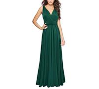 FNKDOR Wrap Dress Convertible Transformer Infinity Multi Way Long Dress Bridesmaids Wedding Guest Dresses Floor Length V Neck Bandage Backless Pageant Prom Ball Maxi Evening Gowns(A13,S)
