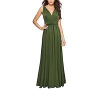FNKDOR Wrap Dress Convertible Transformer Infinity Multi Way Long Dress Bridesmaids Wedding Guest Dresses Floor Length V Neck Bandage Backless Pageant Prom Ball Maxi Evening Gowns(A16,S)