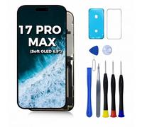 FNKJYND LCD for iPhone 17 Pro Max Screen Replacement Soft OLED for iPhone 17 promax LCD Display Screen Digitizer 6.9 inch 3D Touch Assembly Repair Part (for A3257，A3525，A3526，A3527)