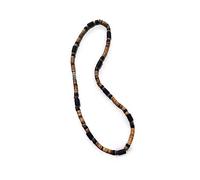 FnnEmg Necklace Men's African necklace fashion African beaded jewelry trend surfer necklace men's gift wooden beach necklace 925 Silver Necklace (Color : 4, Size : 55cm)