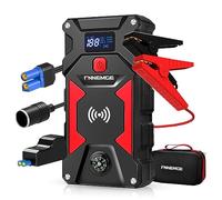 FNNEMGE Car Jump Starter, 6000A Peak 26800mAh 12V Car Battery Starter(Up to All Gas, 10.0L Diesel Engine), with USB Quick Charge 3.0,LED Light,12V EC-5 Output.