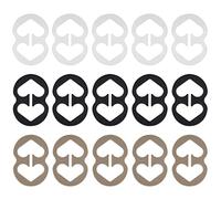 Fnoko Bra Strap Clips Anti-Slip Buckles Conceal Straps - for Back for Women 15 Pack, 15 Pack, Large