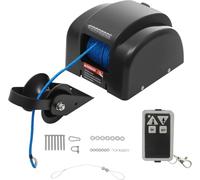 fnotlfue 12v Electric Anchor Winch, 45lb Marine Boat Winch With Wireless Remote, 100ft 700lb Nylon Rope And Anchor Roller For Fishing Boats Speedboats And Small Vessels Black