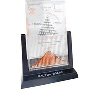 fnotlfue Galton Board, Desk Galton Board Probability Demonstration Model with Bell Curve, Physics Lab Teaching Tool for Normal and Random Distribution, STEM Education