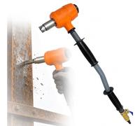 fnotlfue Industrial Pneumatic Scaling Hammer, Air Powered Rust and Paint Removal Tool with Adjustable Impact Intensity, 3900 BPM Strike Rate, 25mm Hammer Head and Vibration-Reducing Handle