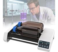 fnotlfue Lab Roller Mixer, 4-Roller Digital Tube Mixer with Adjustable Speed 20-80RPM, Timer 1min-23h59min, Timer&Continuous Modes, for Chemical and Biological Laboratory Testing