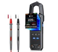FNRSI DMC-100 Digital Clamp Meter Multimeter 10000 Counts for AC/DC Current/Voltage/Diode/Resistance/Capacitor/Continuity/Temperature/Frequency/Zero Live Wire/NCV Test with Flashlight Blacklight
