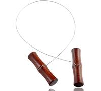 FNSIGHD Cheese Wire Cutter with Wood Comfortable Handle Durable,Premium Stainless Steel Cutting Twisted Wire,Easy to Use Cuttingwire,for Cheese Dough Butter Clay Pottery Art Sculptures Craft Projects