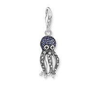 FNSK Dangle Charm Pendant, Blue Octopus Charm Pendant 925 Sterling Silver Pendant Europe Style Club Jewelry Ocean Gift For Women Men Girls (Color : Lobster Clasp)