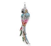 FNSK Pendants Colourful Parrot, Jewelry 925 Sterling Silver Pendant Accessorie Jungle Gift For Women Girls