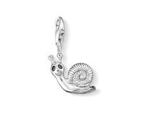 FNSK Snail Dangle Charm, Lucky Pendant 925 Sterling Silver Charm Pendant Jewelry Fit Bracelets Necklaces DIY Floating Gift For Women Men