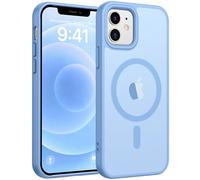 FNTCASE for iPhone 13 Mini Case: iPhone 12 Mini Magnetic Matte Military Grade Drop Protection Translucent Cell Phone Cover - Slim Rugged Durable Shockproof Bumper Case