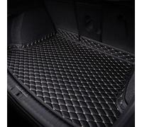 FNUQKREF Pu Leather Car Boot Liner For Nissan X-Trail 7-seater 2014 2015 2016 2017, Car Boot Cargo Liners Protector Waterproof Anti-Slip Tailored Interior Accessories, Black-Beige