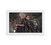 FNWNJNG Adam Lambert & Brian May Signed Poster Decorative Painting Canvas Wall Art Living Room Poster Bedroom Painting, Wall Art Picture Print Modern Family Room Decor 08 x 12 inches (20 x 30 cm)