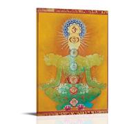 FNWNJNG Chakras Enlightenment Art Poster Decorative Painting Canvas Wall Art Living Room Poster Bedroom Painting Wall Art Picture Print Modern Family Room Decor 24 x 36 Inches (60 x 90 cm)