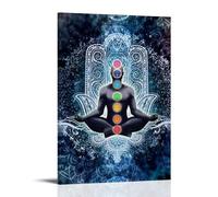 FNWNJNG Chakras Enlightenment Poster Decorative Painting Canvas Wall Art Living Room Poster Bedroom Painting Wall Art Picture Print Modern Family Room Decor 16 x 24 Inches (40 x 60 cm)