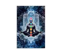 FNWNJNG Chakras Enlightenment Poster Decorative Painting Canvas Wall Art Living Room Poster Bedroom Painting Wall Art Picture Print Modern Family Room Decor 12 x 18 Inches (30 x 45 cm)