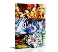 FNWNJNG Comic Demon Slayer Poster Decorative Painting Canvas Wall Art Living Room Poster Bedroom Painting Wall Art Picture Print Modern Family Room Decor 24 x 36 Inches (60 x 90 cm)