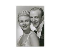 FNWNJNG Fred Astaire & Ginger Rogers Poster Decorative Painting Canvas Wall Art Living Room Poster Bedroom Painting Wall Art Picture Print Modern Family Room Decor 16 x 24 Inches (40 x 60 cm)