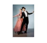 FNWNJNG Fred Astaire & Ginger Rogers Star Poster Decorative Painting Canvas Wall Art Living Room Poster Bedroom Painting Wall Art Picture Print Modern Family Room Decor 08 x 12 inches (20 x 30 cm)