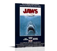 FNWNJNG Jaws Movie Art Poster Decorative Painting Canvas Wall Art Living Room Poster Bedroom Painting Wall Art Picture Print Modern Family Room Decor 20 x 30 Inches (50 x 75 cm)