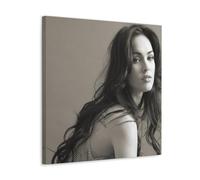 FNWNJNG Megan-fox Vintage Poster Decorative Painting Canvas Wall Art Living Room Poster Bedroom Painting Wall Art Picture Print Modern Family Room Decor 12 x 12 Inches (30 x 30 cm)