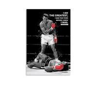 FNWNJNG Motivational Poster I AM The Greatest Poster Decorative Painting Canvas Wall Art Living Room Poster Bedroom Painting Wall Art Picture Print Modern Family Room Decor 12 x 18 Inches (30 x 45 cm)