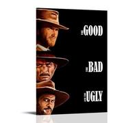FNWNJNG Movie The Good The Bad And The Ugly Poster Decorative Painting Canvas Wall Art Living Room Poster Bedroom Painting, Wall Art Picture Print Modern Family Room Decor 12 x 18 Inches (30 x 45 cm)
