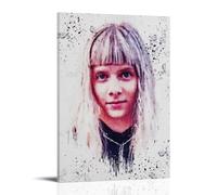 FNWNJNG Singer Aurora Axnes Poster Decorative Painting Canvas Wall Art Living Room Poster Bedroom Painting Wall Art Picture Print Modern Family Room Decor 12 x 18 Inches (30 x 45 cm)
