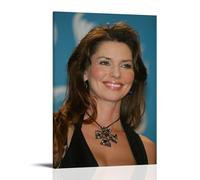 FNWNJNG Singer Shania Twain Smile Poster Decorative Painting Canvas Wall Art Living Room Poster Bedroom Painting Wall Art Picture Print Modern Family Room Decor 20 x 30 Inches (50 x 75 cm)