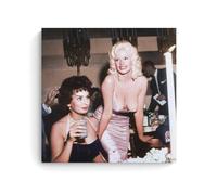 FNWNJNG Sophia Loren Jayne Mansfield Poster Decorative Painting Canvas Wall Art Living Room Poster Bedroom Painting Wall Art Picture Print Modern Family Room Decor 24 x 24 Inches (60 x 60 cm)
