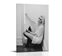 FNWNJNG Taylor Momsen Black and White Poster Decorative Painting Canvas Wall Art Living Room Poster Bedroom Painting Wall Art Picture Print Modern Family Room Decor 16 x 24 Inches (40 x 60 cm)