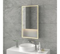 FNX Bathrooms Apollo Single Tunable Led Mirror Cabinet With Bluetooth Speaker, Shaver Socket, Usb & Wireless Charging For Bathrooms