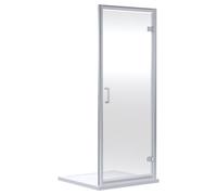 FNX Bathrooms Aura 1900 X 760mm Hinged Shower Door Chrome Contemporary 6mm Glass