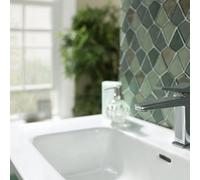 FNX Bathrooms Axis Deck Mounted Lever Basin Mixer Tap Brass Chrome