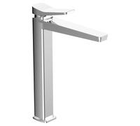 FNX Bathrooms Axis Tall Deck Mounted Lever Basin Mixer Tap Brass Chrome