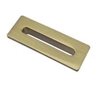 FNX Bathrooms Brass Rectangle Overflow Insert Plastic Bathroom Basin Sink Hole Cover