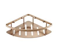 FNX Bathrooms Brushed Bronze Single Shower Corner Caddy Basket
